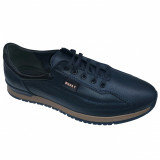 Pantofi sport cu siret din piele naturala Rusay negru, bleumarin, maro, 40 - 45