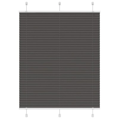 Jaluzea plisată negru 110x100 cm Lățime țesătură 109,4 cm foto
