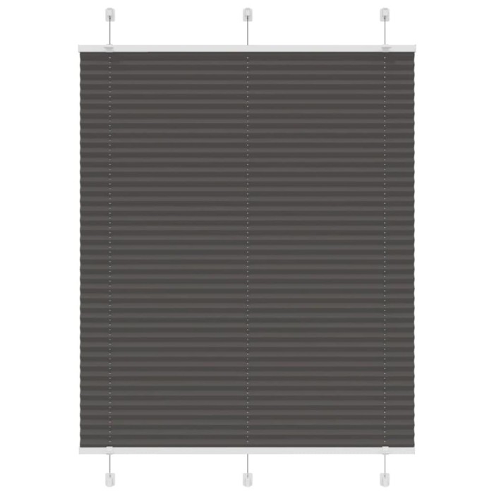 Jaluzea plisată negru 110x100 cm Lățime țesătură 109,4 cm