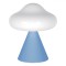 Lampa de Masă LED, Model Nor, Culoare Bleu și Alb, Dimensiuni 8x10cm, Material Plastic, Funcționare pe Baterii