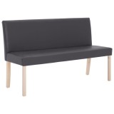 Cumpara ieftin Banca, gri, 139,5 cm, piele ecologica
