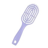 Cumpara ieftin Perie de par profesionala, ventilata, anti-incalcire, forma ovala, cu peri flexibili si maner ergonomic, pentru uscare rapida si coafare zilnica, mov