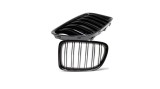 Cumpara ieftin Set 2 grile duble, negru lucios, M Design pentru BMW X1 E83 Facelift