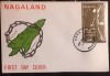 Fdc Nagaland 1972 , J.O. Sapporo &#039;72, patinaj, timbru argint,, Nestampilat
