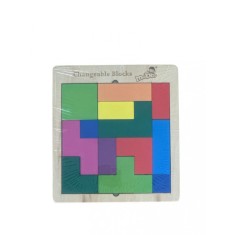 Joc educativ 2 in 1 -Tetris si puzzle, 7Toys