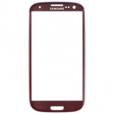 Geam Samsung I9300 Galaxy S3 Rosu foto