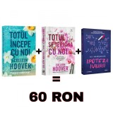 Pachet de cărți Romance Colleen Hoover si Ali Hazelwood ( Totul incepe cu noi + Totul se termina cu noi + Ipoteza iubirii), 2023, Epica, Altele