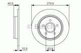 Disc frana FORD C-MAX (DM2) (2007 - 2016) BOSCH 0 986 479 S49