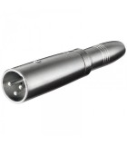 Adaptor XLR la Jack 6.35 mm mono mama Goobay