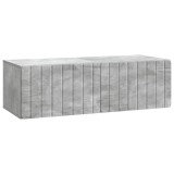 vidaXL Oglindă TV montată pe perete Gri Beton 98 x 41 x 30 cm 898358