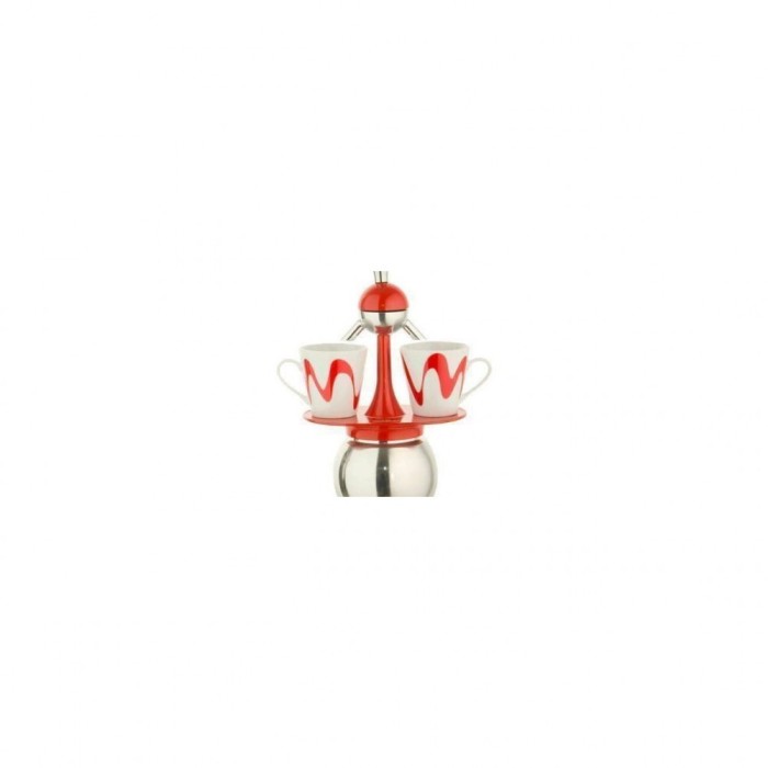 Set Espressor Moka model &quot;America&quot; RED