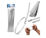 Set cleme din inox, 7,9x350mm, 100 bucati, Geko G17261