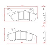 Cumpara ieftin Set placute frana fata Honda SH 125 ANC Mode CBS (19-20) - SH 125 FSH Mode CBS (21-24) 4T LC 125cc (RMS)