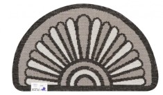 Covoras Intrare Tip Iuta, Model Flex 19163-80, Marime 50 x 80 cm, Maro, Antiderapant, Antialergic, Polipropilena