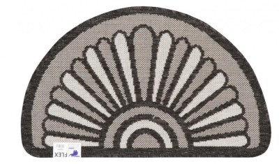 Covoras Intrare Tip Iuta, Model Flex 19163-80, Marime 50 x 80 cm, Maro, Antiderapant, Antialergic, Polipropilena foto