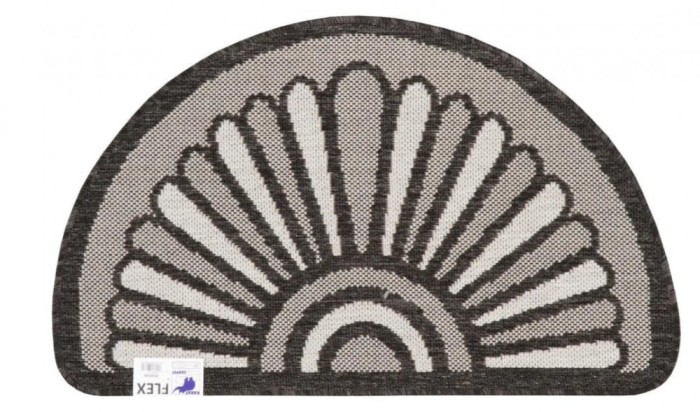 Covoras Intrare Tip Iuta, Model Flex 19163-80, Marime 50 x 80 cm, Maro, Antiderapant, Antialergic, Polipropilena