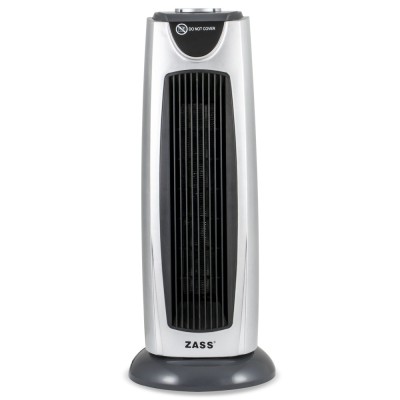 Aeroterma ceramica turn Zass ZCFH 03, putere 2000W, doua trepte de putere 1000W / 2000W, element de incalzire ceramic PTC, termostat reglabil, functie foto
