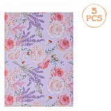 Set H&acirc;rtie Parfumată Sertare, Lila Floral, 59x43cm, 3 Bucăți, Oem