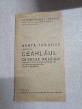 Harta turistică a masivului Ceahlău cu cheile Bicazului - Ion Protopopescu, N. Macarovici