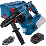 Bosch GBH 18V-28 CF + GAL 1880 CV - Rotopercutor SDS-Plus fara acumulatori Li-Ion 18 V - Ah 3.3 J mandrina interschimbabila valiza speciala + Incarcat