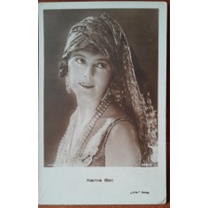 Carte postala, Karina Bell, actriță daneză, 1898-1979