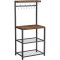VASAGLE Raft de bucatarie, suport pentru cuptorul cu microunde, cu 3 polite, 60x40x152cm, maro rustic Household NewTrend