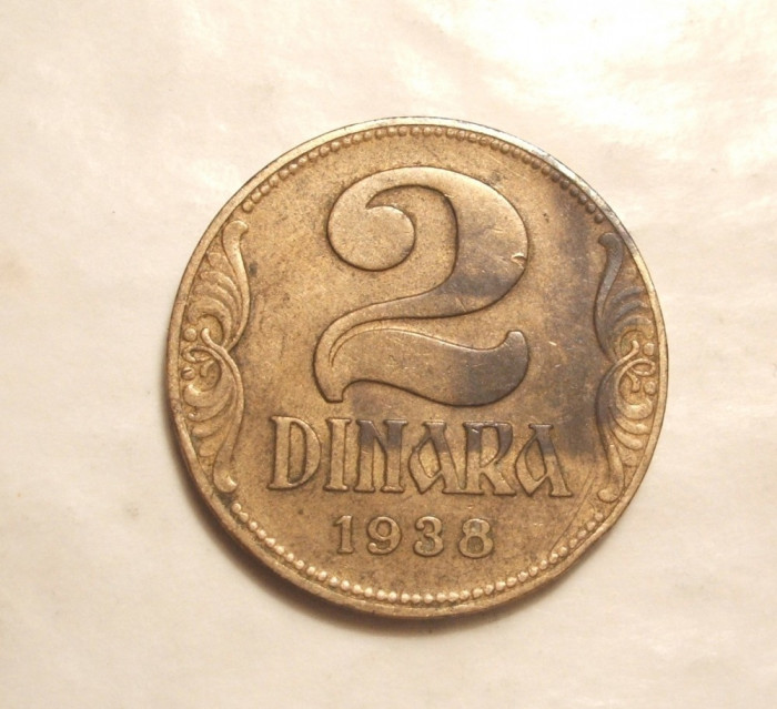 M YUGOSLAVIA 2 DINARI 1938