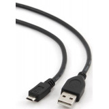 Cablu date si incarcare Gembird USB M - microUSB M negru de 1,8 metri lungime