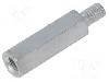 Distantier 30mm, o&amp;#355;el galvanizat, BM GROUP - QSMS030M6