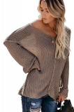 M577-1581 Bluza tip pulover cu decolteu in V, L, M, XL