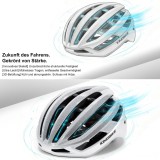 Casca ciclism KINGBIKE, ventilata, reglabila, ultrausoara, racing, marime L (53-62cm), argintiu