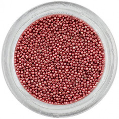 Perle decorative 0,5mm - roz-maro foto