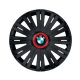 Cumpara ieftin Set 4 capace roti Negre Cu Inel Rosu Active R16 pentru gama auto BMW, Autohelix MSA