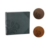 Album foto Flower, stocare 200 poze 10x15 cm, coperta flori decorative, diverse culori - Gri