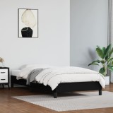 Cumpara ieftin Cadru de pat, negru, 80x200 cm, piele ecologică