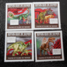 GUineea -Fauna disparuta,dinozauri-serie completa ,MNH