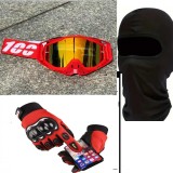 Cumpara ieftin Set accesorii moto -off road-atv-bicicleta-tricicleta:Ochelari,manusi si cagula, set Marime L