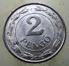 1.576 UNGARIA WWII 2 PENGO 1943, Europa, Aluminiu
