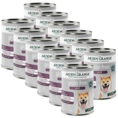 ARDEN GRANGE Grain Free Adult Dog Turkey &amp;amp;amp; Superfoods 12 x 395 g foto