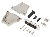 Conector D-Sub 25-Pin Tată Unghi 45&deg; Cu Șurub
