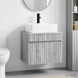 Cumpara ieftin Dulap pentru Chiuveta de Baie Sonoma gri 59 x 44,5 x 50 cm