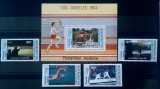 Coasta de fildes 1984 sport Jocurile Olimpice Los &Aacute;ngeles &#039;84 serie+bloc mnh, Nestampilat