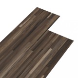 Placi de pardoseala autoadezive, maro dungi, 5,02 m&sup2;, PVC, 2 mm