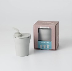Pahar cu capac si pai antrenament bebelusi Miniware 1-2-3 Sip!, 100% din
