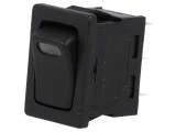 Rocker Switch SPST 16A 12VDC Negru cu LED