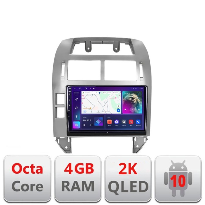 Navigatie VW Polo 2004-2011 Android ecran Qled 2K Octa core 4+32 Kit-polo+EDT-E409-2K CarStore Technology