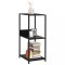 vidaXL Bibliotecă mică, negru, 33,5 x 39,6 x 79,7 cm, PAL