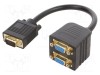 Splitter VGA negru 0,2m GEMBIRD