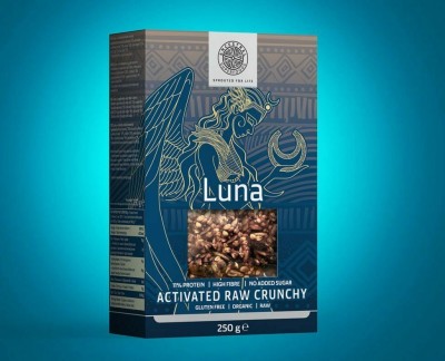 LUNA crunchy cu seminte activate raw bio 250g foto