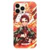 Husa compatibila cu Apple iPhone 14 Plus model Demon Slayer Rengoku and Tanjiro, Silicon, TPU, Viceversa, Transparent, Carcasa